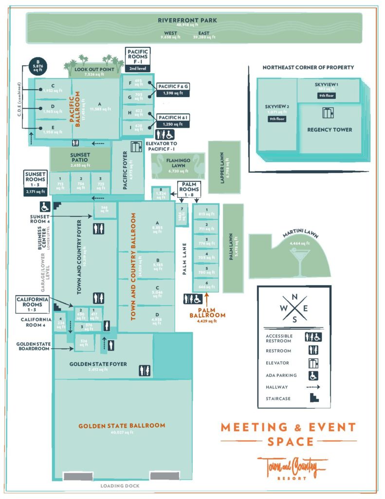 AES 2022 - TOWN AND COUNTRY EVENT SPACE MAP