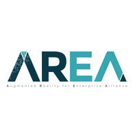Stylized text reads 'AREA' in teal and navy blue colors, representing an environmental, sustainability, or real estate-focused organization or company