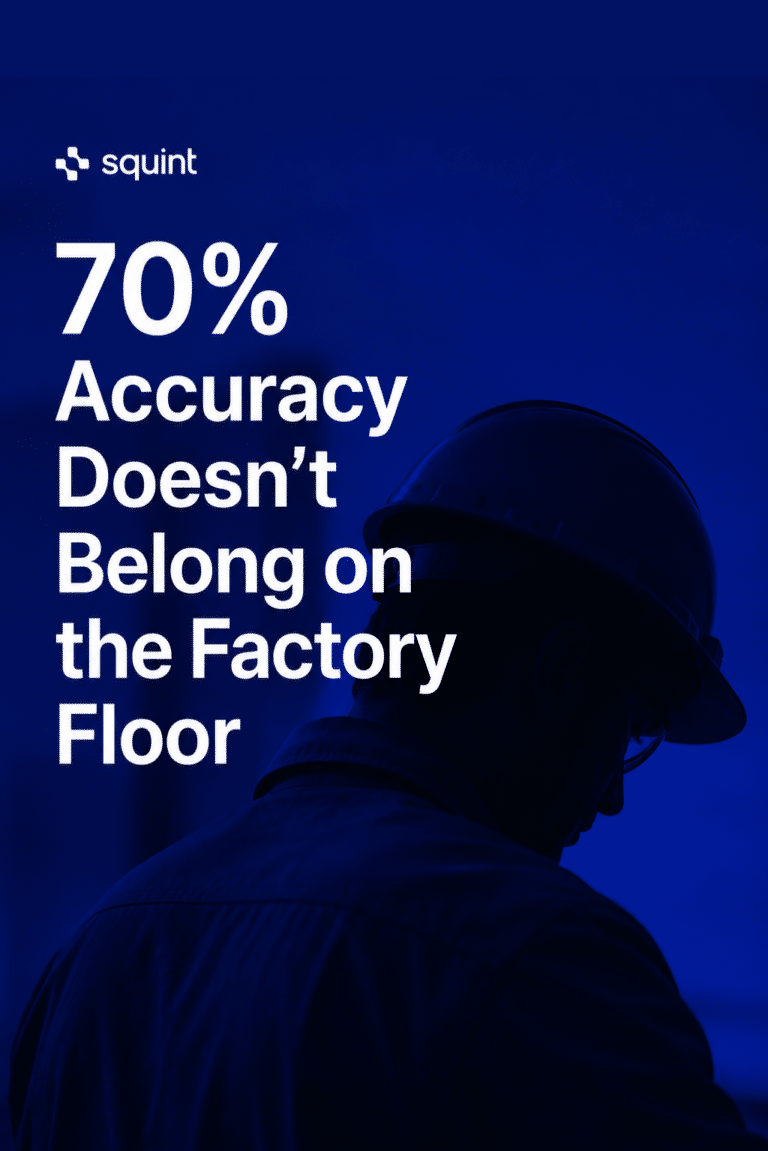 Off-the-Shelf AI Is Not Good Enough for Manufacturing